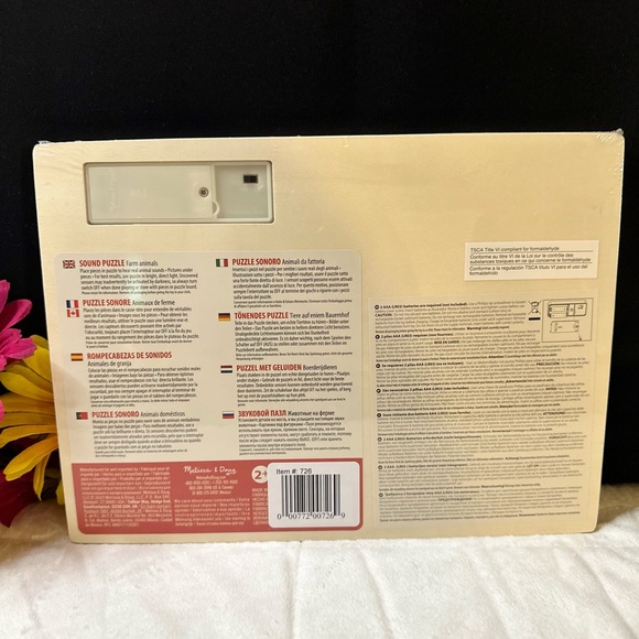 2 NEW Melissa & Doug Zoo & Farm Animals Wooden Peg Sound 8pc Puzzles 🧩 2Yrs+ - Picture 9 of 16